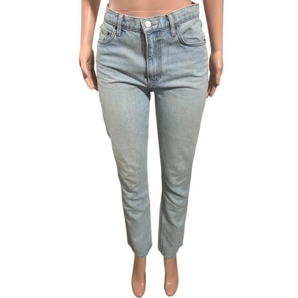 REFORMATION Women’s Julia High Cigarette Light Blue Jeans - Picture 2 of 16